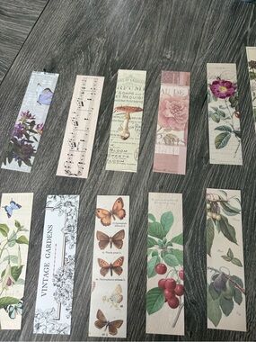 5 Assorted Bookmarks | Floral, Vintage & Artistic Designs